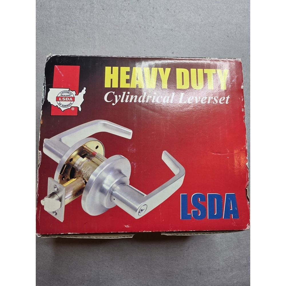 LSDA Heavy Duty Grade 1 Commercial Classroom Lever Lockset - Satin Chrome finish